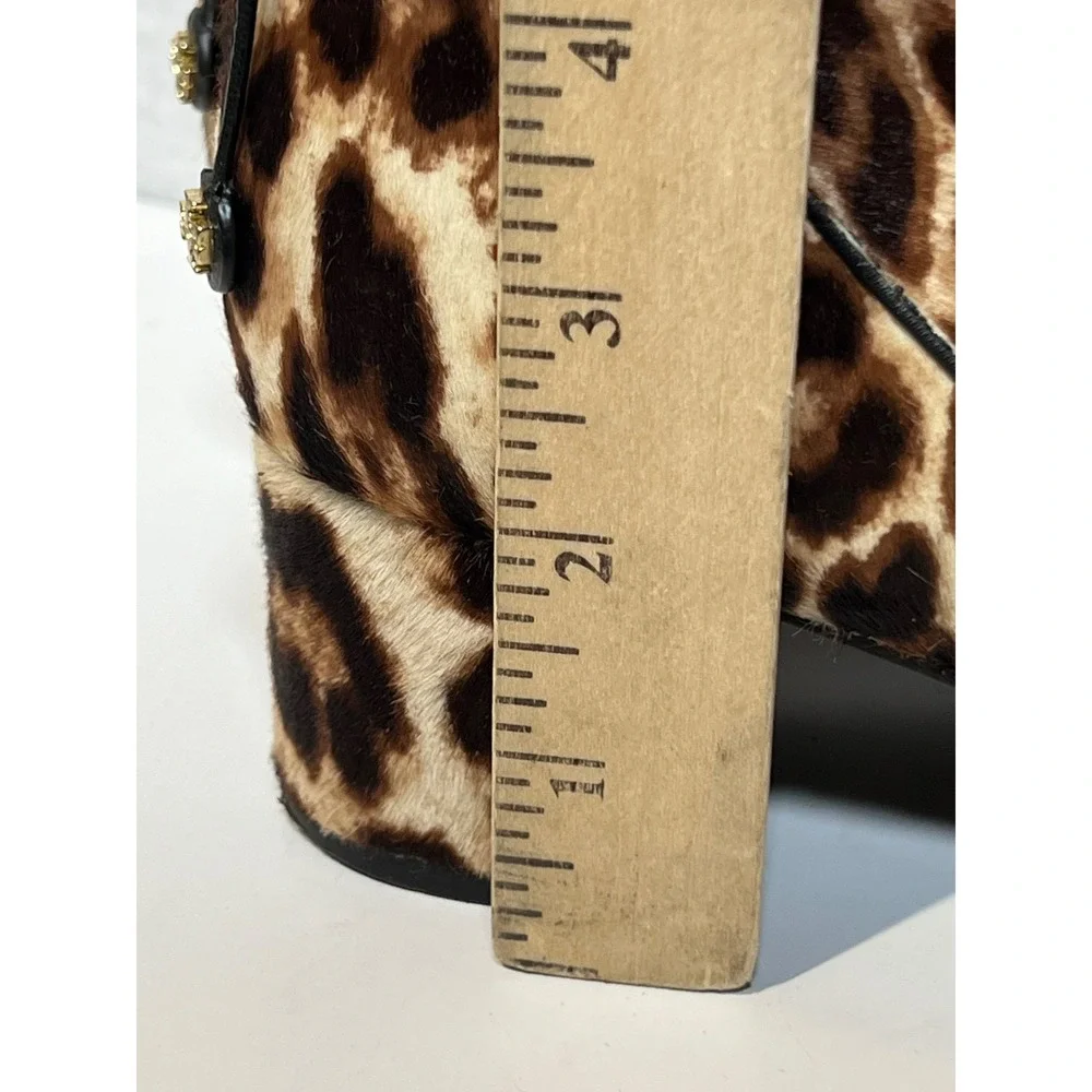 Tory Burch Leopard Print Ankle Booties in Brown and Black